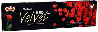 Acharya Products BIC Red Velvet 10 Sticks Incense Sticks