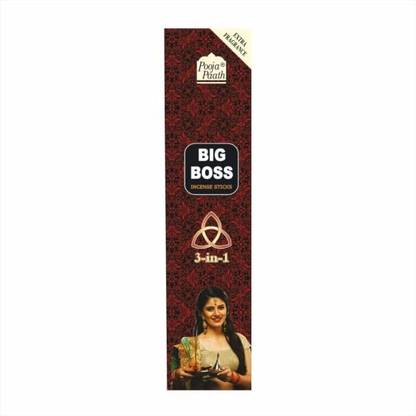 Pooja paath Big Boss 3 in 1 Incense Sticks Agarbatti for Puja, Home & Office, Meditation Blended
