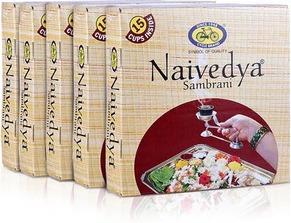 Cycle Naivedya Cup Sambrani for Daily Puja with Benzoin fragrance