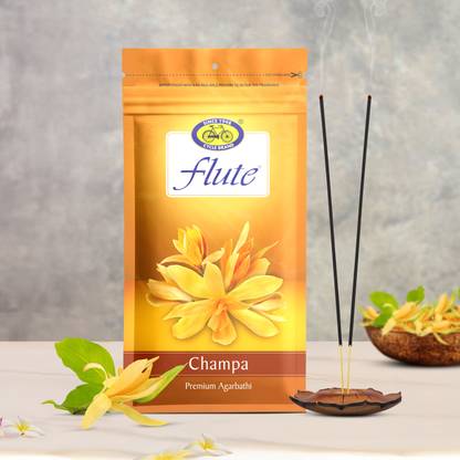 Cycle Pure Flute Agarbatti, 125 GM | Champa Fragrance