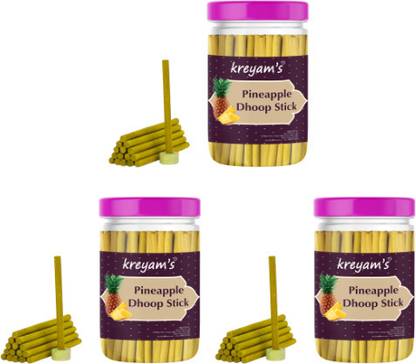 Kreyam's Kreyam'sPineapple Dhoop Sticks Combo Set For Pooja Items Pineapple
