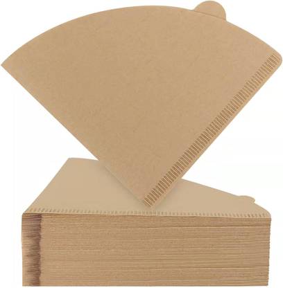 TWYN ENTERPRISE TWYN Natural Brown Cone Coffee Filter Paper – 100 Count Indian Coffee Filter