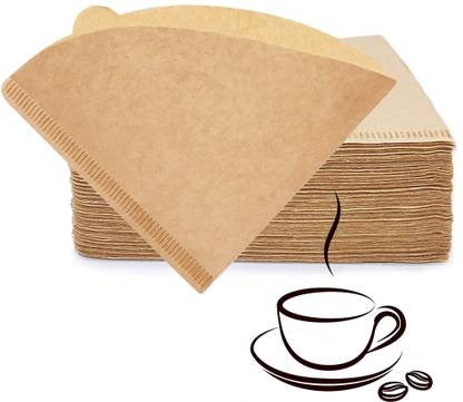 Climberty 100 Counts Coffee Filter Paper Brewing Coffee Natural Unbleached Coffee Filter Indian Coffee Filter