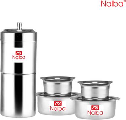 Nalba Coffee Filter Davara/ Dabara COMBO | Export quality | Indian Coffee Filter
