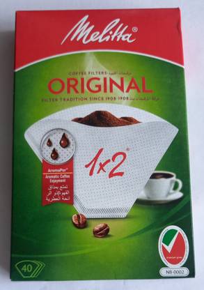 Melitta Coffee Filter Original 1X2 (40 Filter) Indian Coffee Filter
