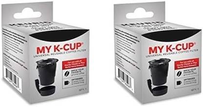 WROPZO Reusable Ground Coffee Filter Compatible with My K Cup (Pack of 2) Indian Coffee Filter