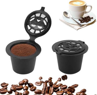 HASTHIP Reusable Coffee Filter Pods for Nespresso 2 Pack 4g Capacity Indian Coffee Filter