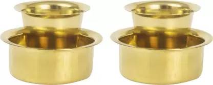 salvusappsolutions DOKCHAN Brass Dabara Tumbler South Indian Coffee Drinking Set Bowl and Glass Indian Coffee Filter