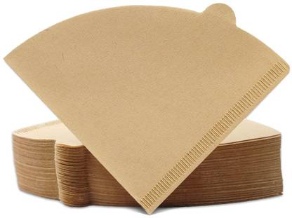 Verilux 100 Counts Coffee Filter Paper for Brewing Coffee Natural Unbleached Coffee Indian Coffee Filter