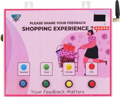 RELYCURE (WiFi-Hotspot Mode) "Shopping" feedback Machine With inbuilt WiFi-hotspot. Indicator Transfer Stand