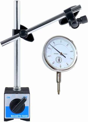 Divinext 0-10mm Dial Test Indicator DTI Depth Thickness Gauge for Magnetic Base Stand Tool Dial Indicator