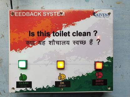 RAIVENS Customer Feedback System (Cafeteria/Office/Store) with Online Realtime Update Indicator Transfer Stand