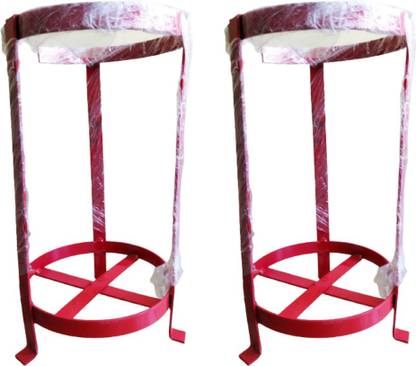 RAHUL PROFESSIONALS Fire Extinguisher Stand for 6kg, 4kg, Stand RED Color Pack of 2 Indicator Transfer Stand