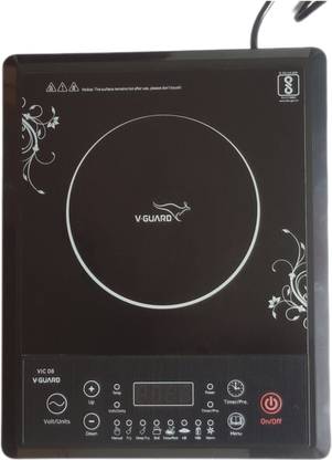V-Guard 1600 W Induction Cooktop Push Button
