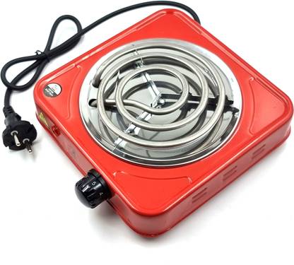 al-afandi Red (220V-1000W) Electric G-Coil Heater Portable Cooktop Hotplate Coal Burner Electric Cooking Heater