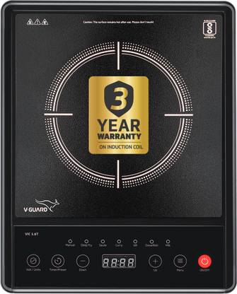 V-Guard 1600 W Induction Cooktop Touch Panel