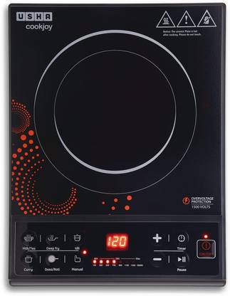 USHA 1600 W Induction Cooktop Push Button