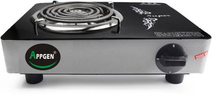 APPGEN 2000 W Radiant Cooktop Jog Dial, Push Button