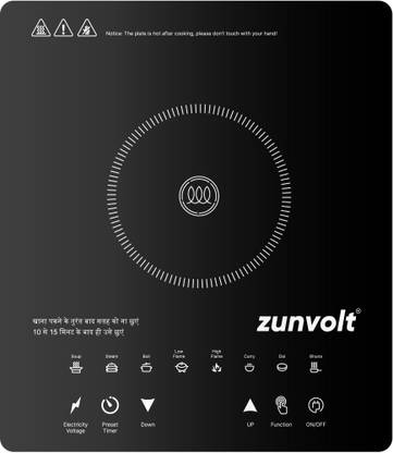 ZunVolt 2000 W Induction Cooktop Touch Panel