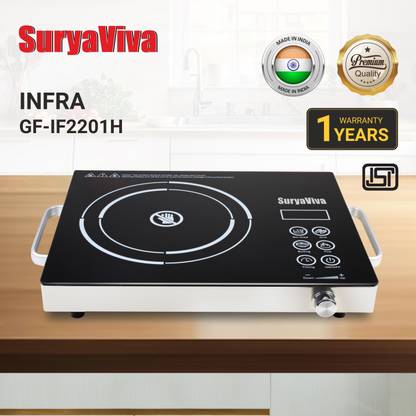 SURYAVIVA 2200 W Radiant Cooktop Touch Panel