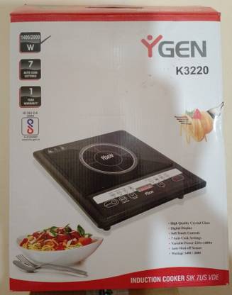 YGEN 1400 W Induction Cooktop Touch Panel