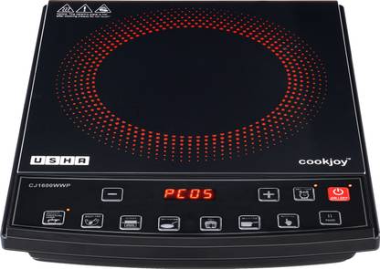 USHA 1600 W Induction Cooktop Push Button