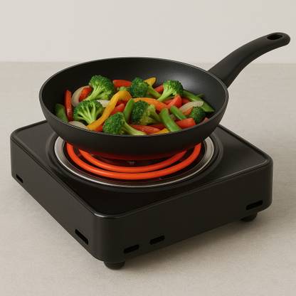 WELLBERG 1000 W Radiant Cooktop Jog Dial
