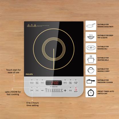 PHILIPS HD4928 01 Induction Cooktop Black Push Button Daraz .np