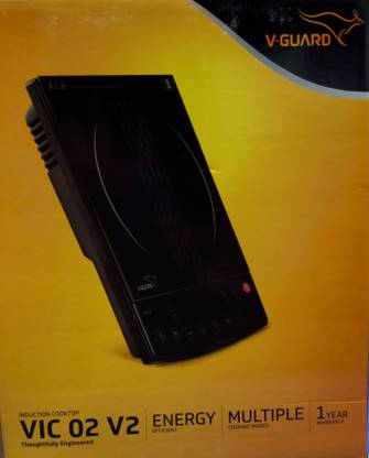 V-Guard 1400 W Induction Cooktop Push Button
