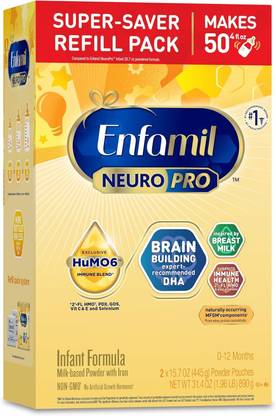 Enfamil NeuroPro Infant Milk Super-Saver Pack, DHA & MFGM, USA-Made Brain-Boost Formula