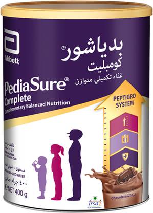 Pediasure Complete Peptigro System Chocolate, UAE-made Balanced Nutrition Drink(Imported)