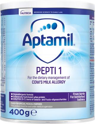 Aptamil Pepti 1, UK-Made Hydrolysed Formula for Cow's Milk Allergy (Imported))
