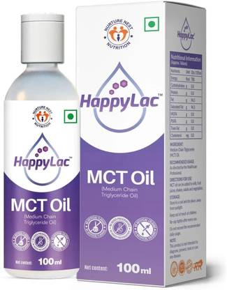 Happylac MCT Oil, Medium Chain Triglyceride Oil, 100ml