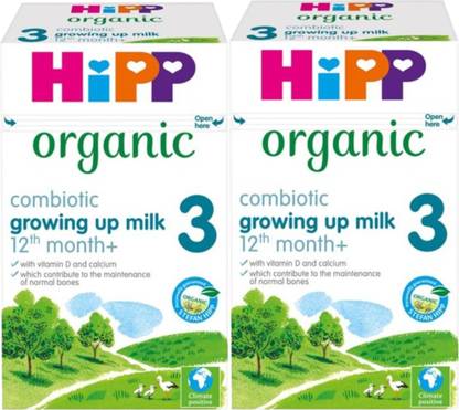 Hipp 3 Organic Growing Up Milk (2 x 600g) Combo Saver Pack, EU-made Formula
