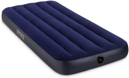 INTEX VWretails Classic Downy inflatable Air Bed Single cot size -30"W x 75"L x 10"H Inflatable Bed