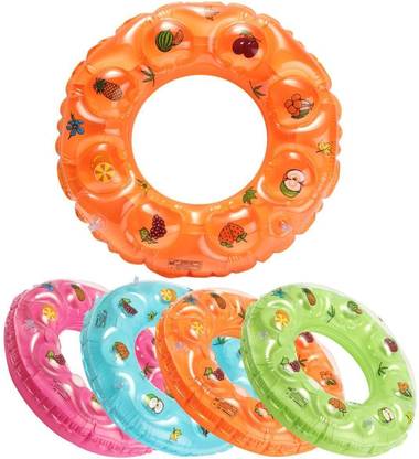 Vibgyor Products Crystal Lap Double Thick Swim Safety Ring, Inflatable Blow Up Baby Float Swim Floatation Belt