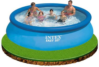 Tiny Tales 28130NP Easy Set Pool, Multi Color (12 feet x 30 inch) With Free Pump Inflatable Swimming Pool