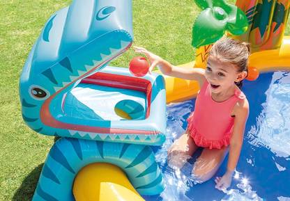 Intelligent Swimming Pool with Spray Water Slide Tub With Free Pump Inflatable Swimming Pool