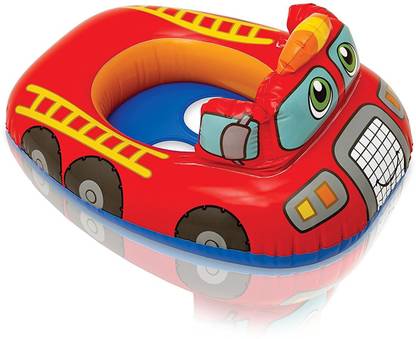 INTEX ® Original Inflatable Kiddie Floats (Fire engine) Inflatable Pool Accessory