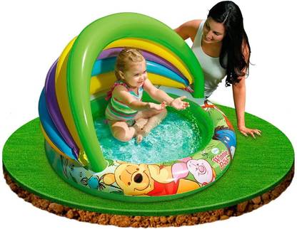 HornFlow Winnie (IND*26) The Pooh Baby Pool (Multicolor) Inflatable Swimming Pool