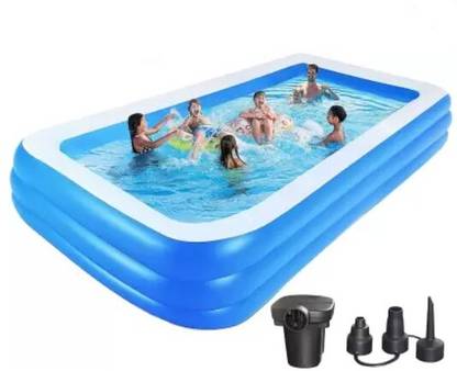 Intelligent 10 feet Big Size Swimming Pool Tub for Kids and Adults Inflatable Swimming Pool