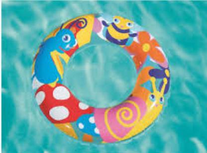 Intelligent inflatable Wheel for swimming 56cm swimming pools (Multicolor,Pack Of 1) Inflatable Swimming Safety Tube