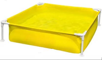 HornFlow Mini Frame Pool Kiddie (122 x 122 x 30cm) Beginner Frame Swimming Pool Inflatable Swimming Pool