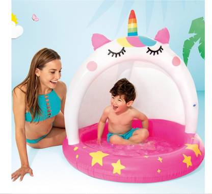 HornFlow BABY CAT UNICORN POOL 58438 INTEX WITH PUMP Inflatable Swimming Pool