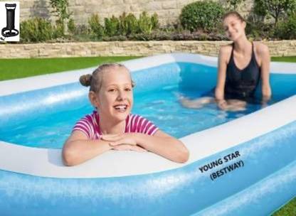 YOUNG STAR Adult Family 7 Feet Water Pool ,Bath Tub,Swimming Pool For All age group Inflatable Swimming Pool, Inflatable Toy Pump