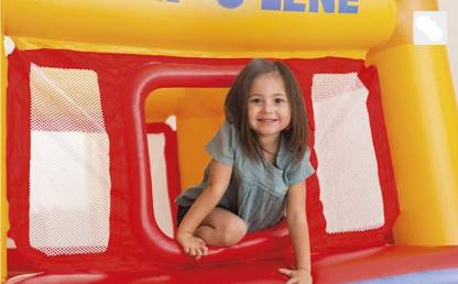 HornFlow PLAYHOUSE JUMP -O-LENE (IND*97) Inflatable Bouncer With Free Pump Inflatable Hoppers & Bouncer