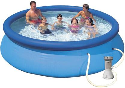 Intelligent 28130NP Easy Set Pool, Multi Color (12 feet x 30 inch) With Free Pump Inflatable Swimming Pool