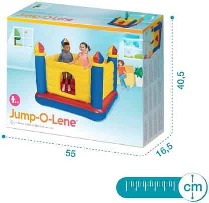 Intelligent INTEX Inflatable Jump-O-Lene Ball Pit Castle Bouncer With Pump Inflatable Hoppers & Bouncer