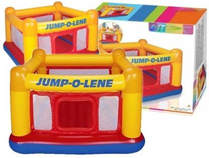 Intelligent Vinyl Bounce House JUMP -O-LENE Inflatable (IND*88)With Pump Inflatable Hoppers & Bouncer