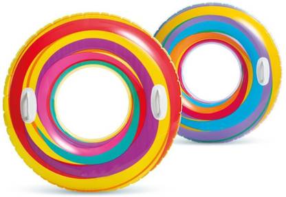 Honch 31'' Inflatable Pool Swim Tube with 2 Handles for Swimming Tube Kids and Adults Swim Floatation Belt